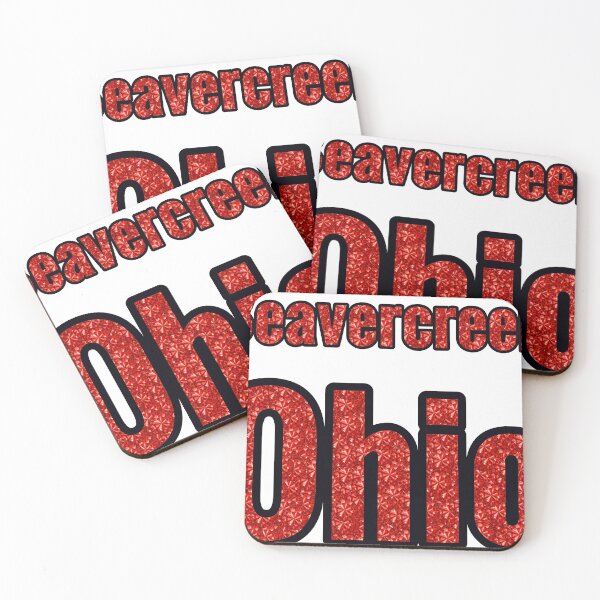 Item preview, Beavercreek Ohio City Name With Red Rhinestone designed and sold by TheIconSmith.