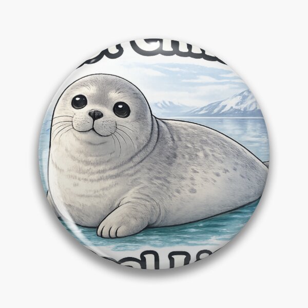 Item preview, Just Chilling – Cute Baikal Seal Illustration designed and sold by shellymope.