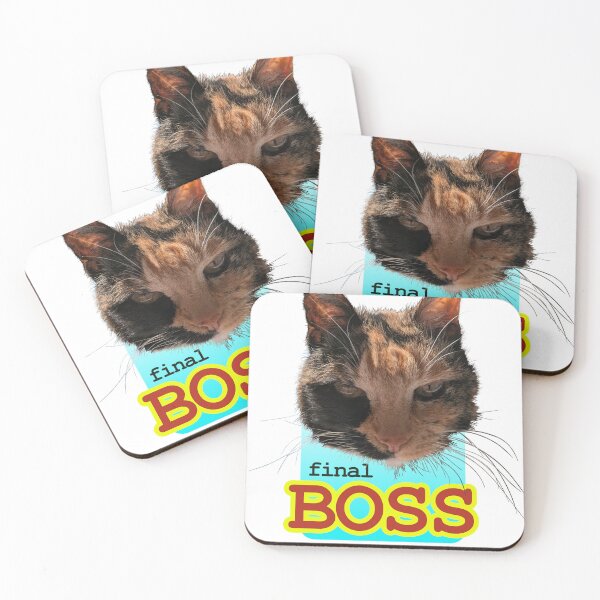 Item preview, Cat final boss - for all the gamers who are owned by cats... designed and sold by LittleGreyMan2026.