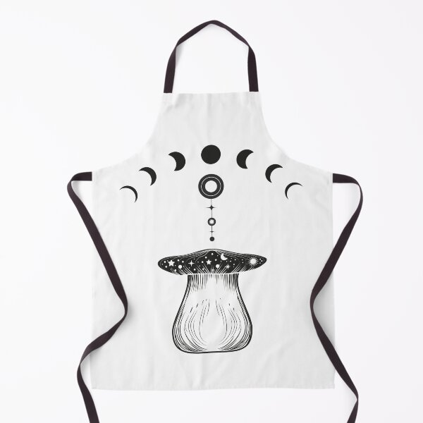 Item preview, Cosmic Mushroom with Moon Phases – Mystical Celestial Nature Illustration white designed and sold by eachside-nik.