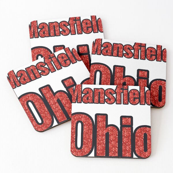 Item preview, Mansfield Ohio City Name With Red Rhinestone designed and sold by TheIconSmith.