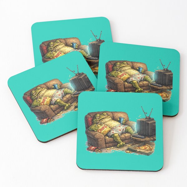 Item preview, A lazy toad in front of the television designed and sold by FroggyOnly.