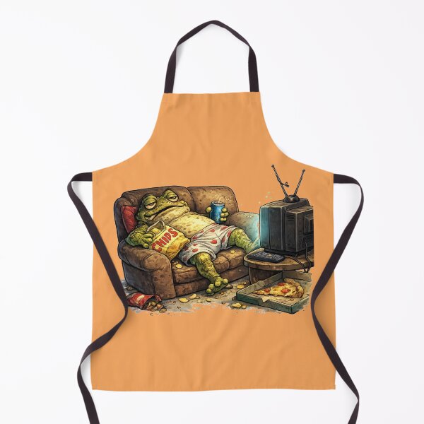 Item preview, A lazy toad in front of the television designed and sold by FroggyOnly.