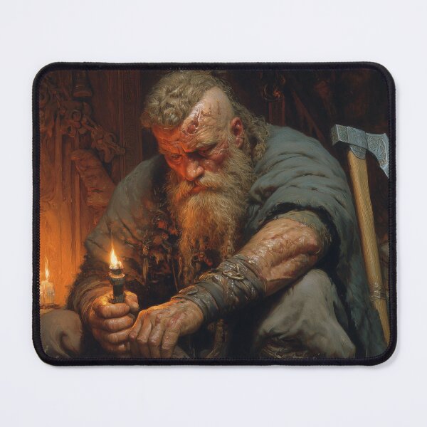 Item preview, Egil Carving the Runes designed and sold by NordicDreams.