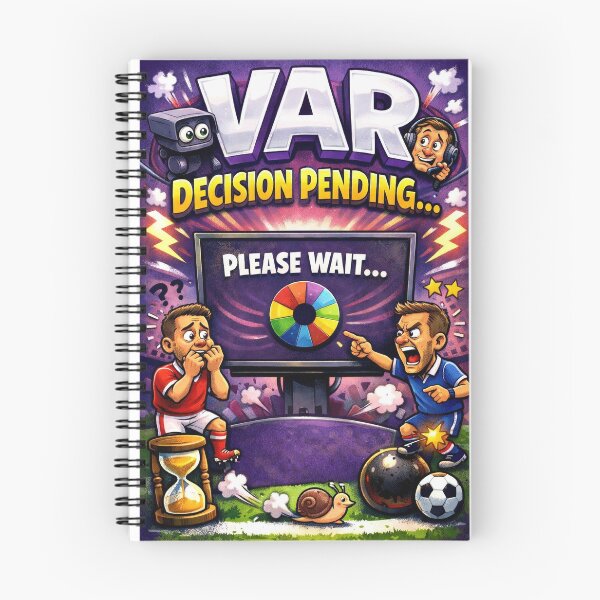 Item preview, VAR Decision Pending… Please Wait – Funny Football VAR Meme Design designed and sold by Football Meme Factory.