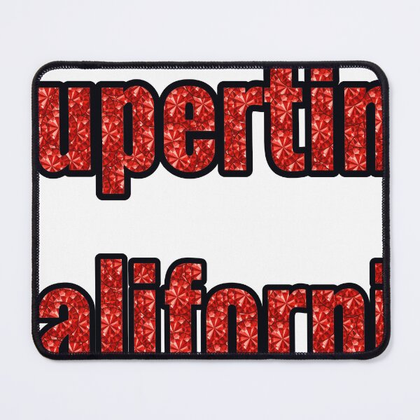 Item preview, Cupertino California City Name With Red Rhinestone designed and sold by TheIconSmith.