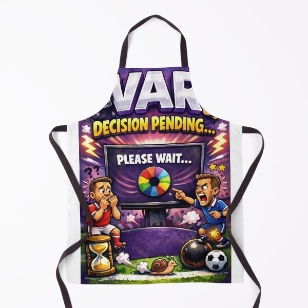 Item preview, VAR Decision Pending… Please Wait – Funny Football VAR Meme Design designed and sold by Football Meme Factory.