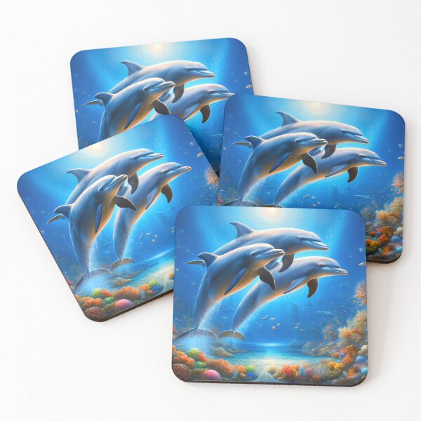 Item preview, Three Dolphins Dancing in Sunlight designed and sold by NancyzKreations.
