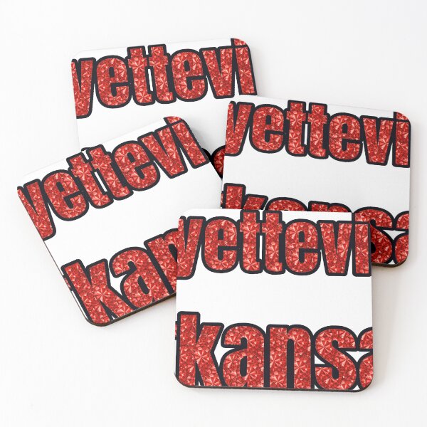 Item preview, Fayetteville Arkansas City Name With Red Rhinestone designed and sold by TheIconSmith.