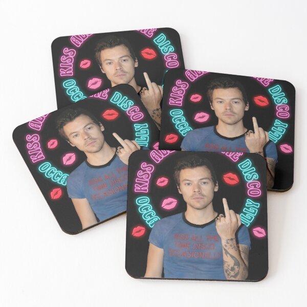 Item preview, Harry Styles  Kiss All The Time Disco Occasionally Neon Graphic designed and sold by Vibe-Vortex.