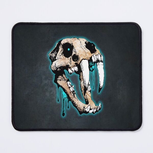 Item preview, Saber Tooth Skull Fossil Illustration designed and sold by artistwill.