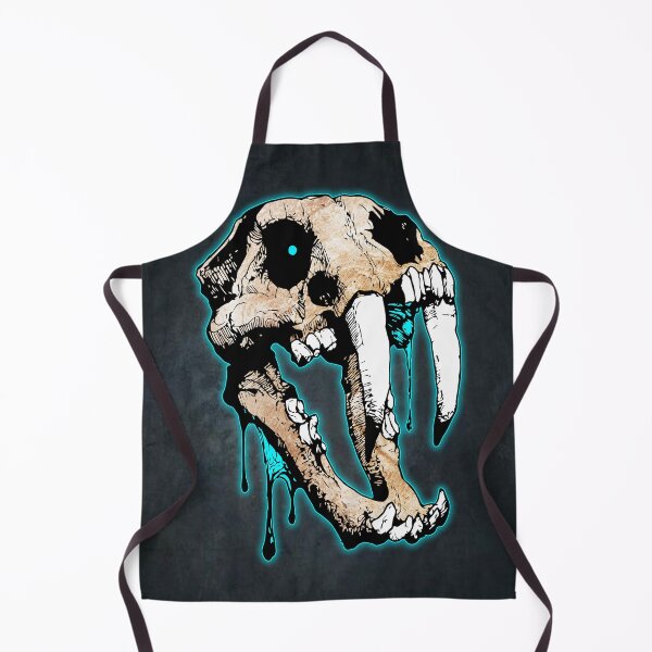 Item preview, Saber Tooth Skull Fossil Illustration designed and sold by artistwill.