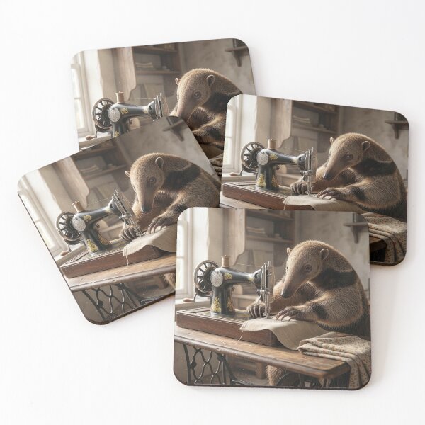 Item preview, Anteater at Work on Sewing Machine designed and sold by Tridentulus.