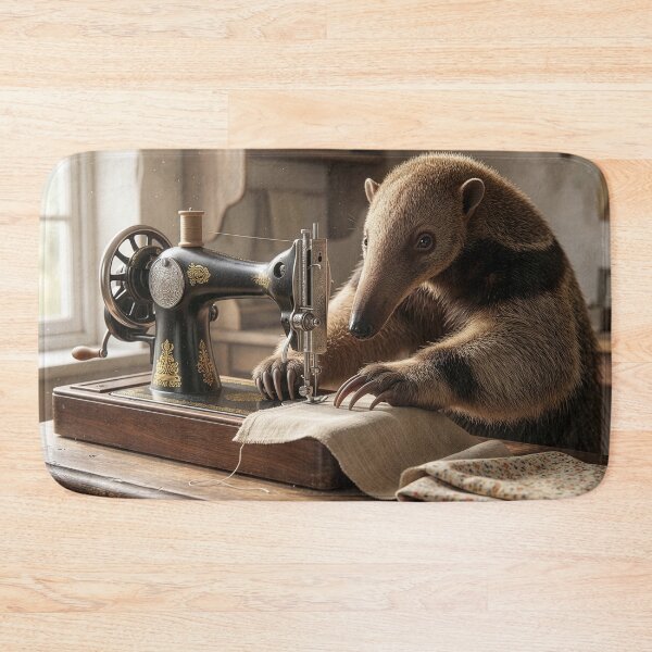 Item preview, Anteater at Work on Sewing Machine designed and sold by Tridentulus.