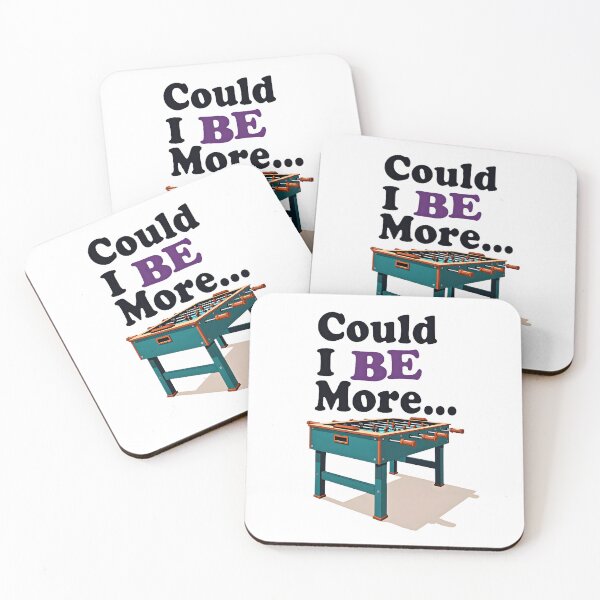 Item preview, Could I BE More… – FRIENDS Inspired Chandler Quote with Foosball Table | Funny Pop‑Culture Sticker & Tee designed and sold by Nene's design.