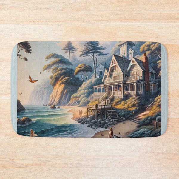 Item preview, Seaside Cottage at Golden Sunset designed and sold by NancyzKreations.