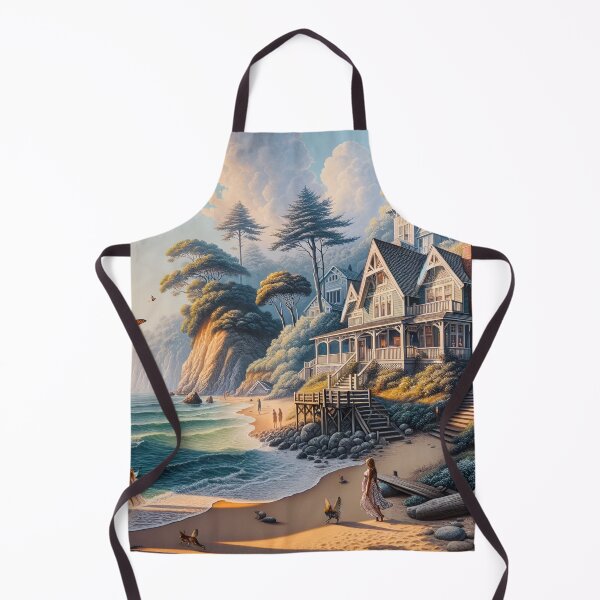 Item preview, Seaside Cottage at Golden Sunset designed and sold by NancyzKreations.