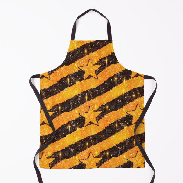 Item preview, Golden Star Diagonal Glitter Stripes designed and sold by bubblegoth.