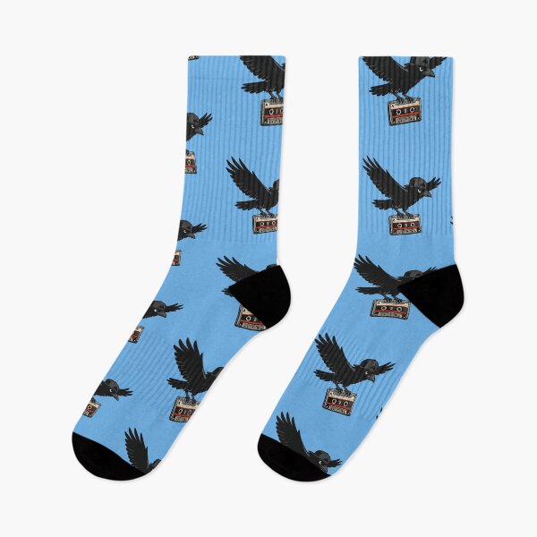 Item preview, Urban Crow with Cassette – Retro Music Design designed and sold by Dogandesighn.