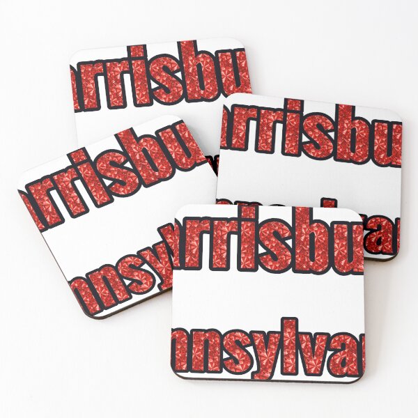 Item preview, Harrisburg Pennsylvania City Name With Red Rhinestone designed and sold by TheIconSmith.