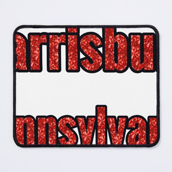 Item preview, Harrisburg Pennsylvania City Name With Red Rhinestone designed and sold by TheIconSmith.