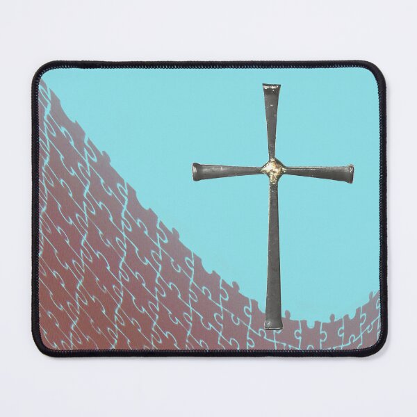 Item preview, Easter cross with sky above puzzle world below designed and sold by MYTOPSHELF.
