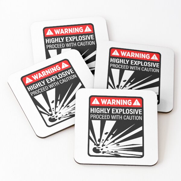 Item preview, Warning Highly explosive designed and sold by ElseWorldDesign.