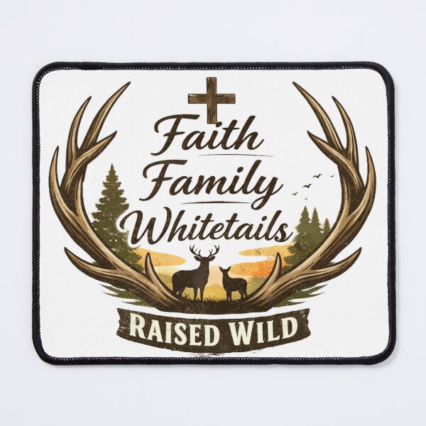 Item preview, Faith Family Whitetails – Raised Wild Christian Deer Hunting designed and sold by WildWonderfulWear.