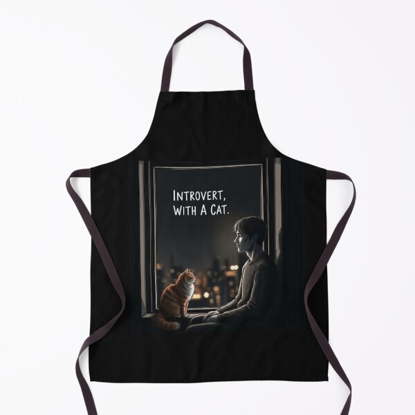 Item preview, Introvert With A Cat designed and sold by PetJoyPrintsCO.