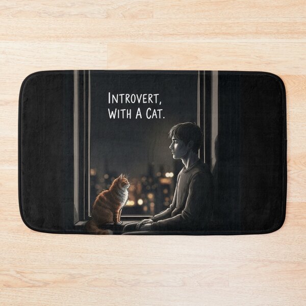 Item preview, Introvertido con gato designed and sold by PetJoyPrintsCO.