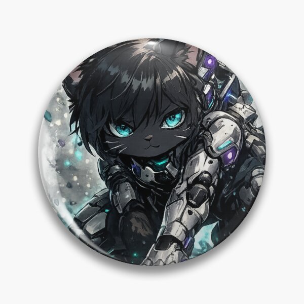 Item preview, Futuristic Chibi Armor Cat – Cute Sci-Fi Mecha Kitty Design designed and sold by Minato_Monarch.