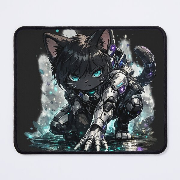 Item preview, Futuristic Chibi Armor Cat – Cute Sci-Fi Mecha Kitty Design designed and sold by Minato_Monarch.