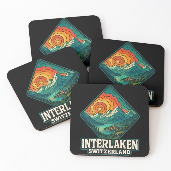 Item preview, Interlaken Switzerland Trippy Travel designed and sold by TomFrontierArt.