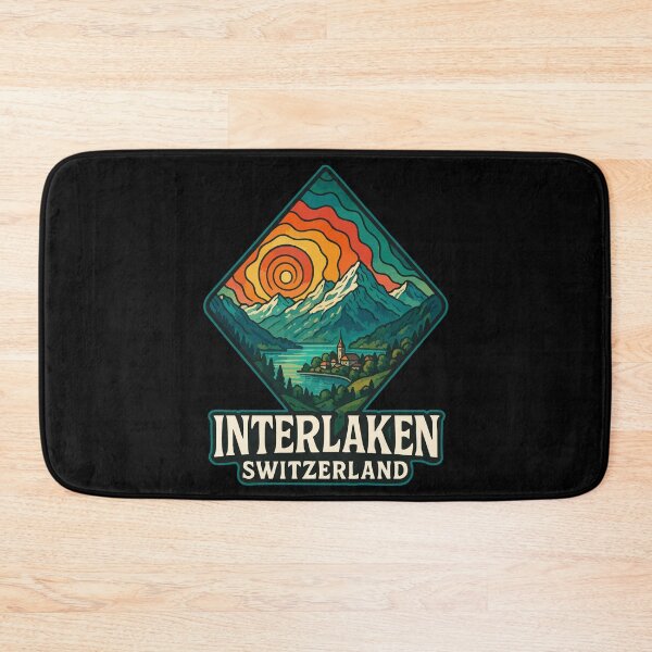 Item preview, Interlaken Switzerland Trippy Travel designed and sold by TomFrontierArt.