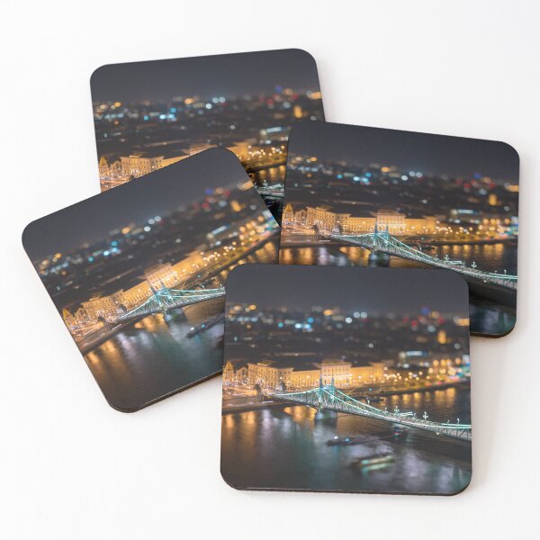 Item preview,  Landscape view of night Budapest from Citadella observation deck designed and sold by Niageadon.