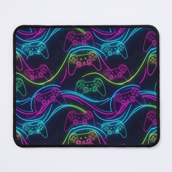 Item preview, Fluid Neon Game Controller Pattern designed and sold by StickVerse by Owais.