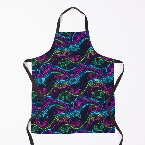 Item preview, Fluid Neon Game Controller Pattern designed and sold by StickVerse by Owais.