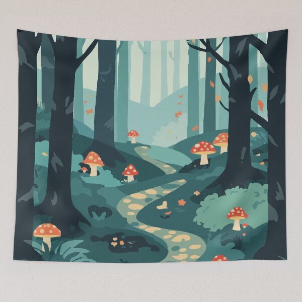 Item preview, Follow the Mushroom Path designed and sold by AbstractAnom.
