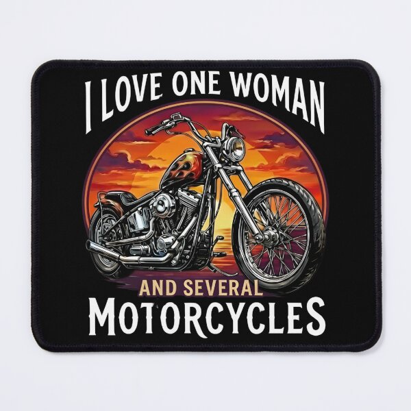 Item preview, I Love One Woman and Several Motorcycles Biker Humor designed and sold by VGAfanatic.