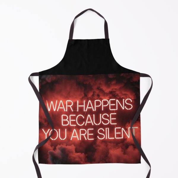 Item preview, War Happens Because You Are Silent - Neon Peace Art designed and sold by MakarenaCreate.