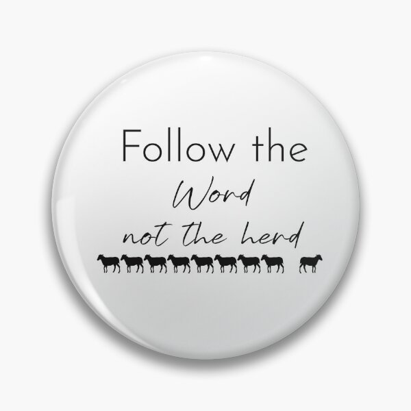 Item preview, Follow the Word Not the Herd – Christian Minimalist Sheep Faith Design designed and sold by LazyScreations.