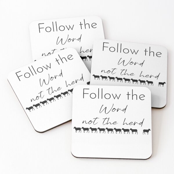 Item preview, Follow the Word Not the Herd – Christian Minimalist Sheep Faith Design designed and sold by LazyScreations.