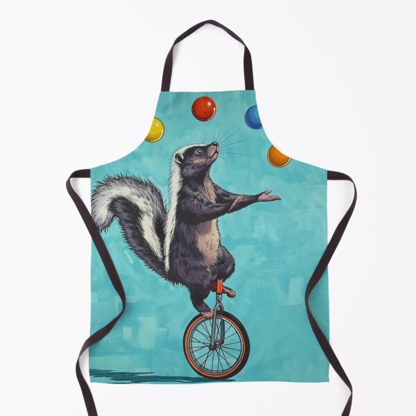 Item preview, Juggling Unicycle Riding Skunk designed and sold by EllieHeartCo.