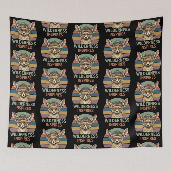 Item preview, Wilderness Inspires – Fennec Fox Retro Design designed and sold by Dogandesighn.