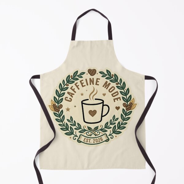 Item preview, CAFFEINE MODE - Minimalist Coffee Mug Icon Design designed and sold by WowDezign.