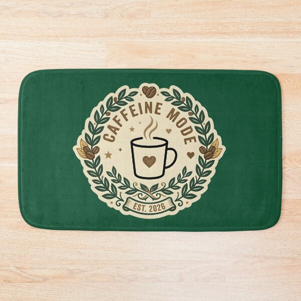 Item preview, CAFFEINE MODE - Minimalist Coffee Mug Icon Design designed and sold by WowDezign.