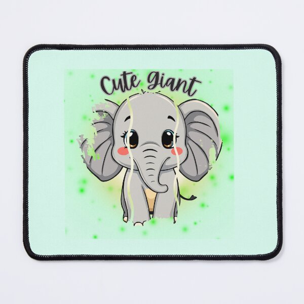 Item preview, Cute Giant Baby Elephant – Glowing Watercolor Wildlife Art designed and sold by PriyaMagic.