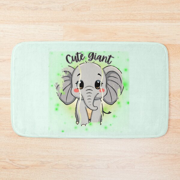 Item preview, Cute Giant Baby Elephant – Glowing Watercolor Wildlife Art designed and sold by PriyaMagic.