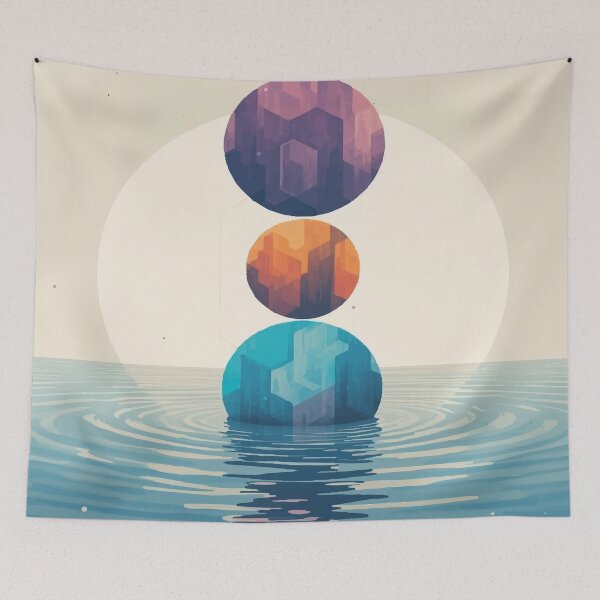 Item preview, Three Worlds Above the Water designed and sold by AbstractAnom.