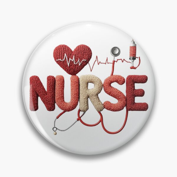 Item preview,  Knitted Nurse Sublimation Design with Heartbeat Stethoscope and Syringe designed and sold by sanorastyle.
